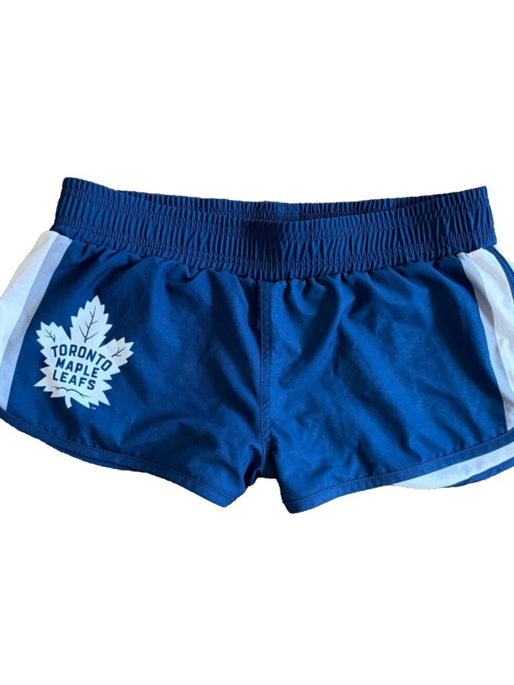 Vintage Toronto Maple Leafs NHL Calhoun Hockey Shorts Blue Size M Medium
